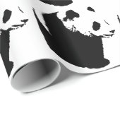 Pop Art Wandelende Panda Kerst Inpakpapier (Rol Hoek)