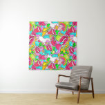 Pop Art Wandkleed<br><div class="desc">Neon Pop Art Pattern</div>