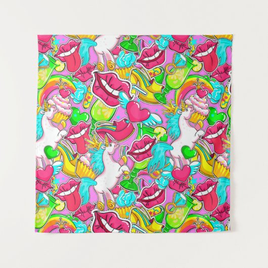 Pop Art Wandkleed (Voorkant)