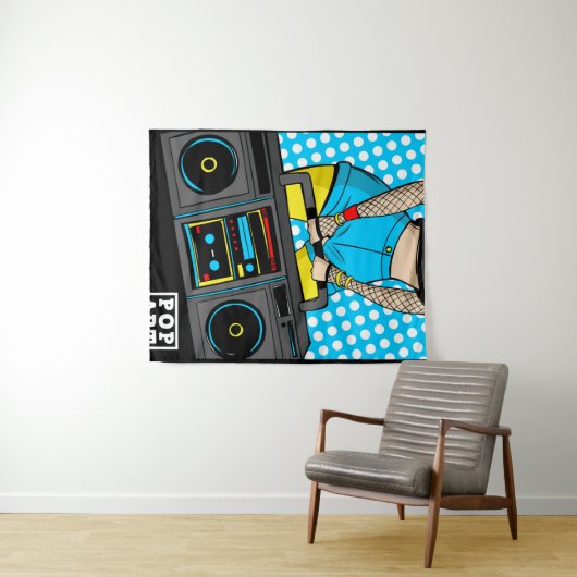 Pop art wandkleed (In Situ (horizontaal))