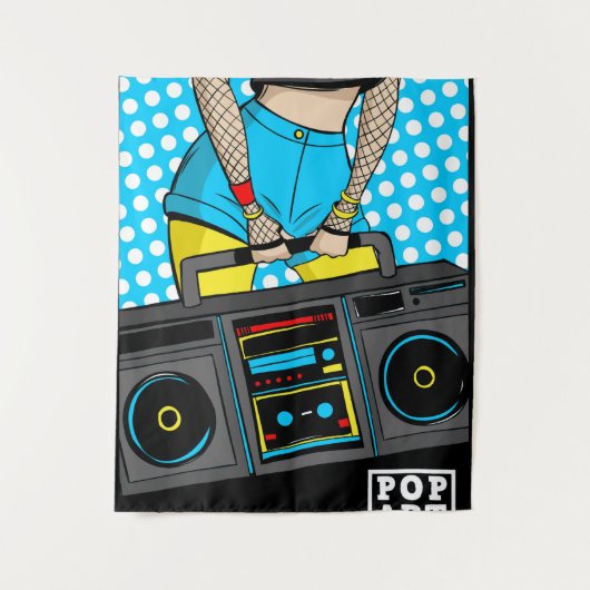 Pop art wandkleed (Voorkant)