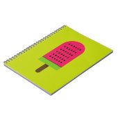 Pop Art watermeloen ijslolly fruitkunst Notitieboek (Linkerzijde)