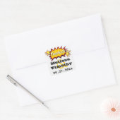 Pop Art Wedding Favor Sticker (Envelop)