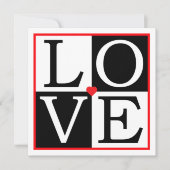 Pop Art Wedding Uitnodiging (Voorkant)