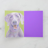 Pop-art Weimaraner Kaart (Binnen)
