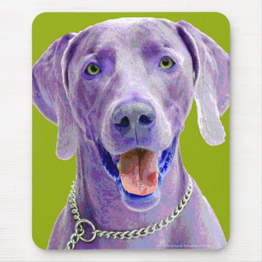 Pop ART Weimaraner Muismat (Voorkant)