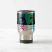 Pop Art Welding Cat Sticker – Cool Retro Welder Ca Reisbeker (Center)