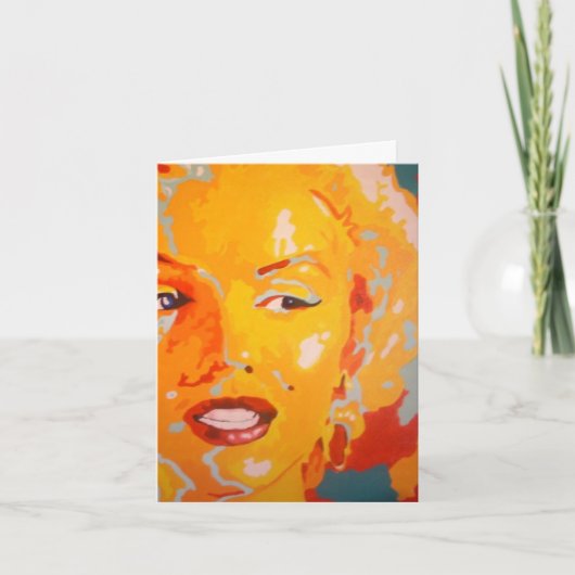 Pop Art Wenskaart - Beroemde mensen Feestdagen Kaart (Voorkant)