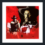 Pop Art Western Retro Poster<br><div class="desc">Dit Poster is gemaakt van een gemengde mediareworking van een originele boekenillustratie door Michael Thomas www.mictomart.com</div>