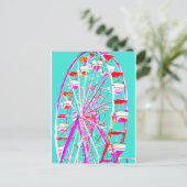 Pop Art Wheel Briefkaart (Staand voorkant)