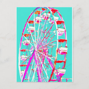 Pop Art Wheel Briefkaart