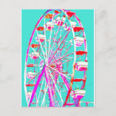 Pop Art Wheel Briefkaart (Voorkant)