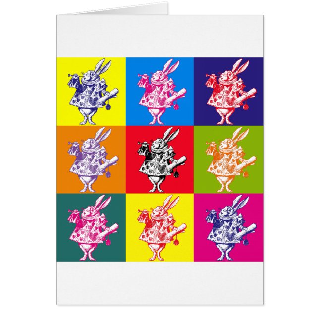 Pop Art White Rabbit (Voorkant)