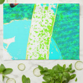 Pop Art White Swan Head Theedoek (Gevouwen)