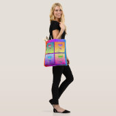 POP ART WIJN TOTE BAG (Op model)
