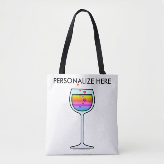 POP ART WIJN TOTE BAG (Voorkant)