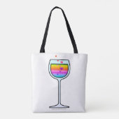 POP ART WIJN TOTE BAG (Achterkant)