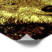 Pop Art Wild Wolf in Snow Artwork Poster Print (Hoek)