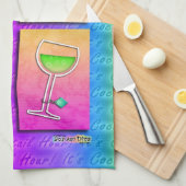 Pop Art WINE Kitchen - Bar TOWEL Theedoek (Quarter Fold)