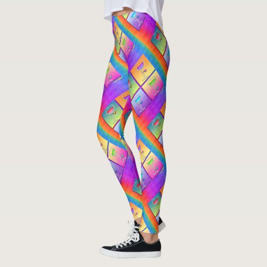 POP ART WINE LEGGINGS (Links)