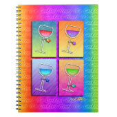 Pop Art WINE NOTEBOOK - JOURNAL - DIER Notitieboek (Voorkant)