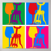 Pop Art Wine Poster (Voorkant)