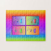 Pop Art WINE PUZZLE - PUZZZLE GIFT TIN Legpuzzel (Horizontaal)