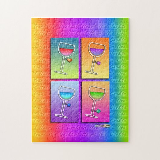 Pop Art WINE PUZZLE - PUZZZLE GIFT TIN Legpuzzel (Verticaal)