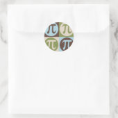 Pop Art Wiskunde Ronde Sticker (Tas)