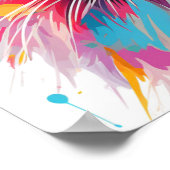 Pop Art Wit Perzisch Poster (Hoek)