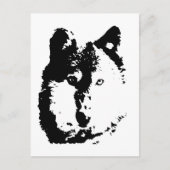 Pop Art Wolf Briefkaart (Voorkant)