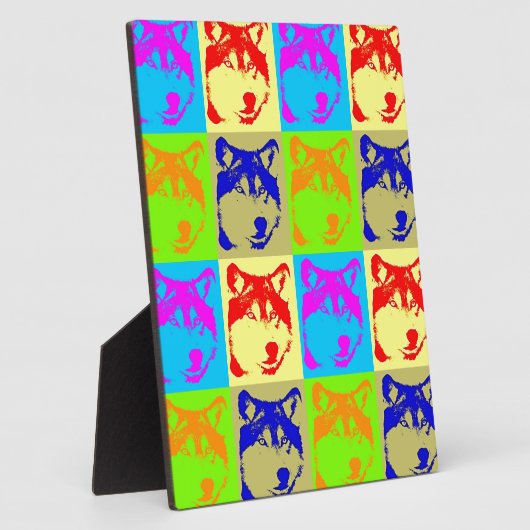 Pop Art Wolf Eyes Fotoplaat (Zijkant)