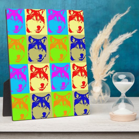 Pop Art Wolf Eyes Fotoplaat (Zijkant)