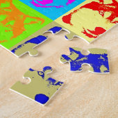 Pop Art Wolf Eyes Legpuzzel (Zijkant)