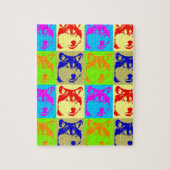 Pop Art Wolf Eyes Legpuzzel (Verticaal)