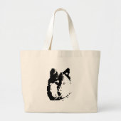 Pop Art Wolf Grote Tote Bag (Voorkant)