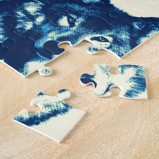 Pop Art Wolf Legpuzzel (Zijkant)