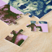 Pop Art Wolf Legpuzzel (Zijkant)