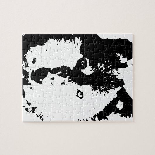 Pop Art Wolf Legpuzzel (Horizontaal)