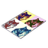 Pop Art Wolf Notitieboek (Linkerzijde)