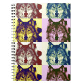 Pop Art Wolf Notitieboek (Voorkant)