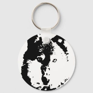Pop Art Wolf Sleutelhanger