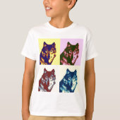 Pop Art Wolf T-shirt (Voorkant)