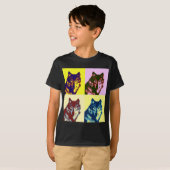 Pop Art Wolf T-shirt (Voorkant volledig)