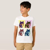 Pop Art Wolf T-shirt (Voorkant volledig)