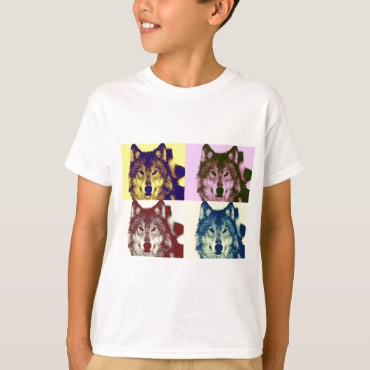 Pop Art Wolf T-shirt (Voorkant)