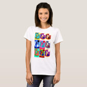 Pop Art Wolf T-shirt (Voorkant volledig)