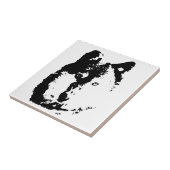 Pop Art Wolf Tegeltje (Zijkant)