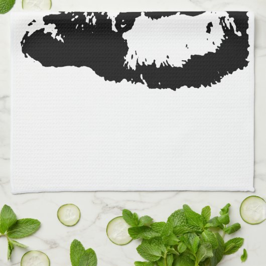 Pop Art Wolf Theedoek (Gevouwen)