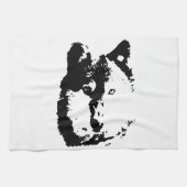 Pop Art Wolf Theedoek (Horizontaal)